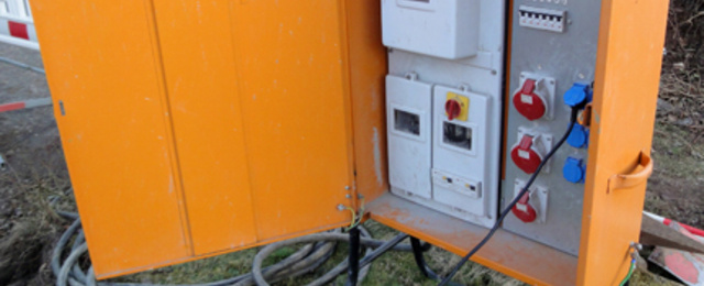 Baustrom bei Harald Hausmann Elektroinstallation in Schneeberg