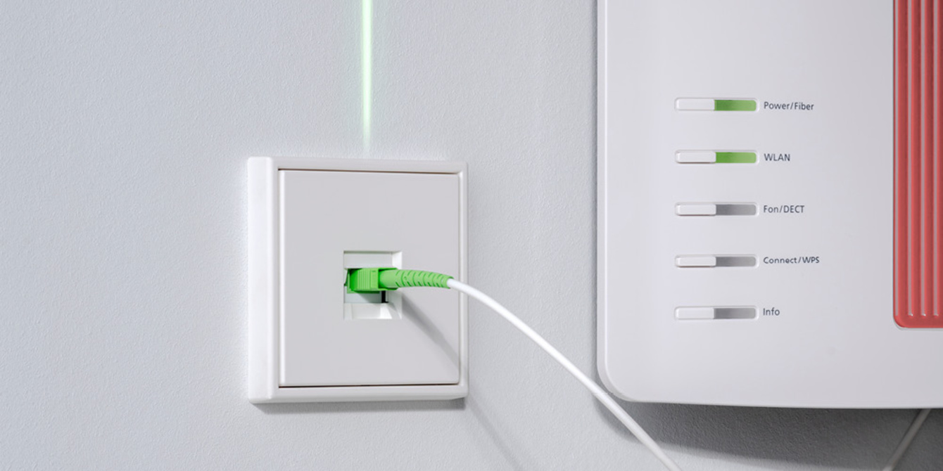 Die neuen Glasfaser-Anschlussdosen bei Harald Hausmann Elektroinstallation in Schneeberg